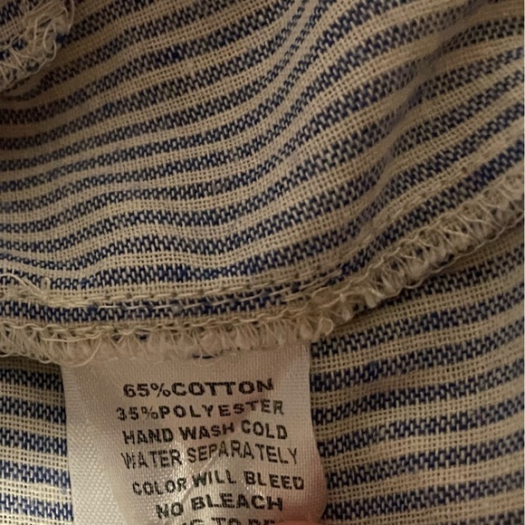 UMGEE Striped Blue and White Button Down Long Sleeve - Picture 2 of 7